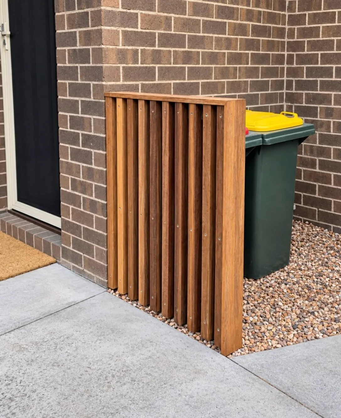 Custom Timber Bin Screen in Port Melbourne