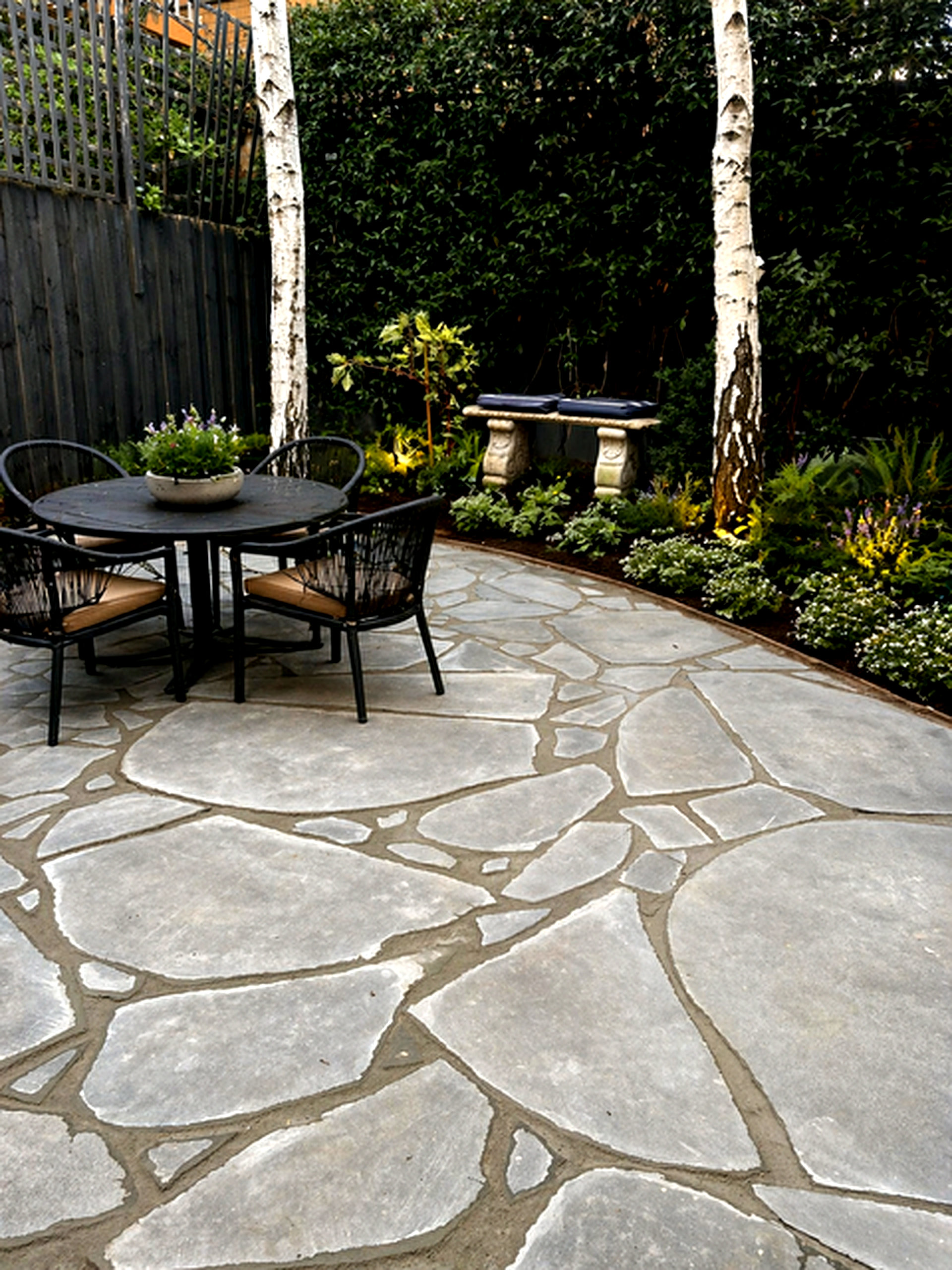 Premium crazy paving outdoor entertaining area, Footscray